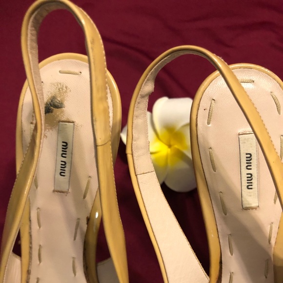 Miu Miu Patent 4” Nude Heels - Picture 6 of 6